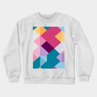 Abstract Geometric Pattern, pastel color scheme Crewneck Sweatshirt